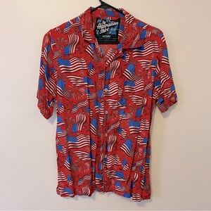 American Flag Hawaiian Shirt